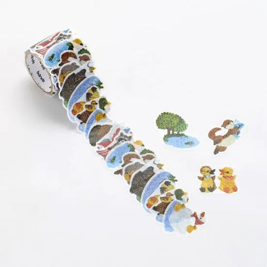 Bande Embroidery Forest Waterside Washi Tape Sticker Roll