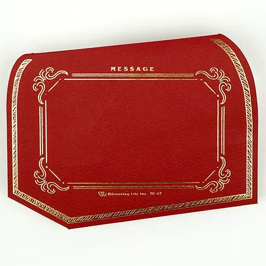 Treasury Pop up birthday card greeting card - Red