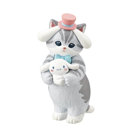 Mofusand x Sanrio Characters Figure Desk Charm Collectible Gachapon Toy Hello Kitty Kuromi