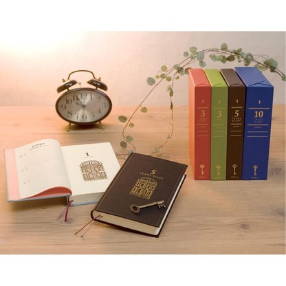 Midori 5-Year Diary Gate Journal – Premium Japanese MD Paper