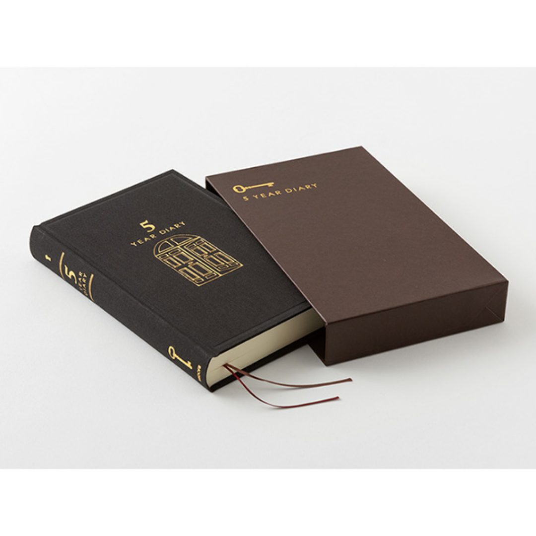 Midori 5-Year Diary Gate Journal – Premium Japanese MD Paper