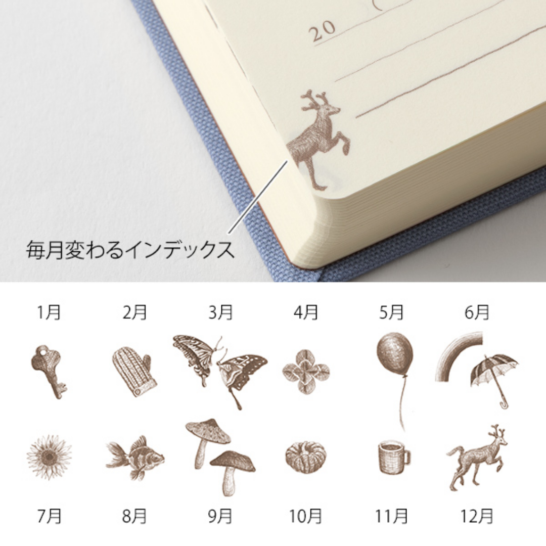 Midori 3-Year Diary Gate Mini MD Notebook
