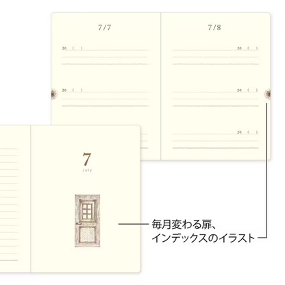 Midori 3-Year Diary Gate Mini MD Notebook