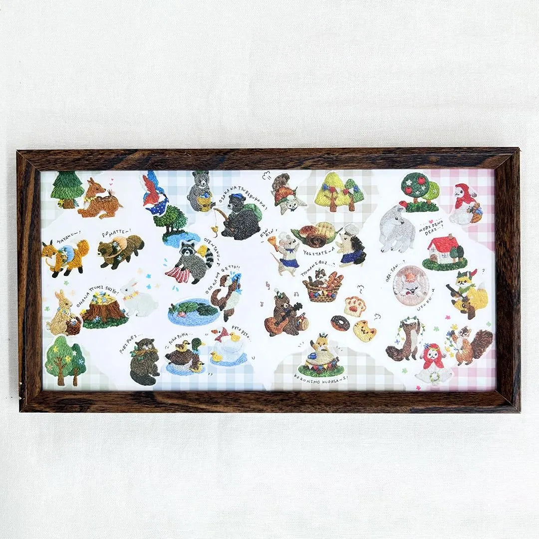 Bande Embroidery Forest Waterside Washi Tape Sticker Roll