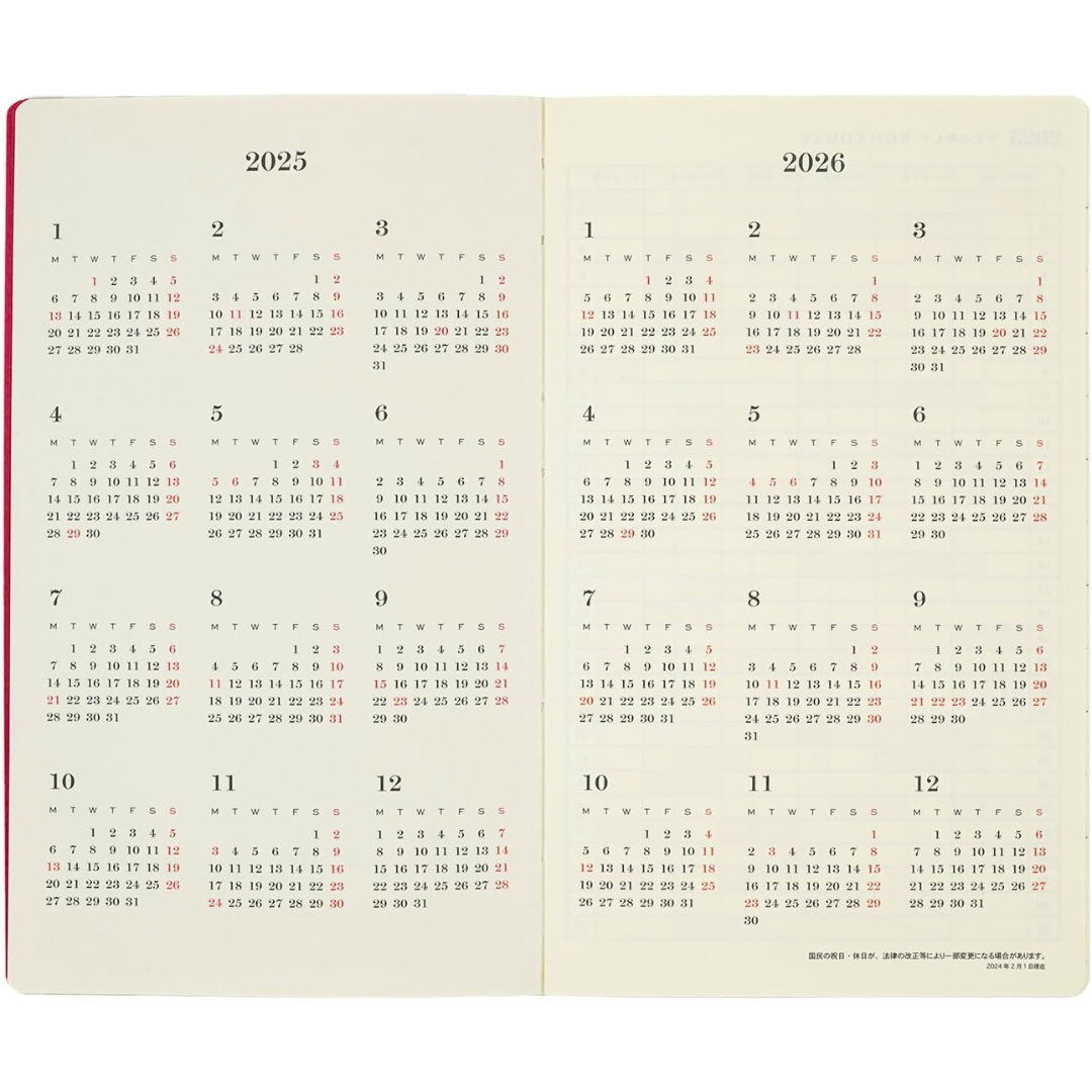 Paris-style Illustration 2025 Planner Schedule Book B6