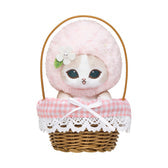 Mofusand Strawberry Cat Plush in Basket