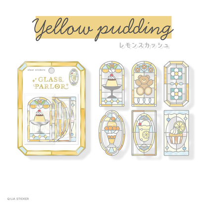 Q-lia GLASS PARLOR Die Cut Clear Stickers Pack | 18 Pcs