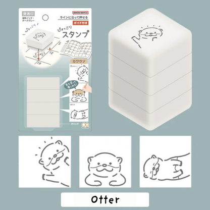 Sun-Star Pyokkori 3-in-1 Planner Animal Decorative Stamp
