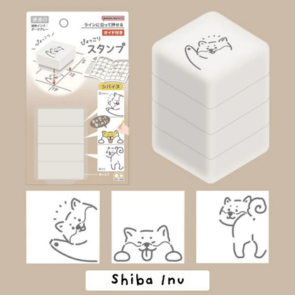 Sun-Star Pyokkori 3-in-1 Planner Animal Decorative Stamp