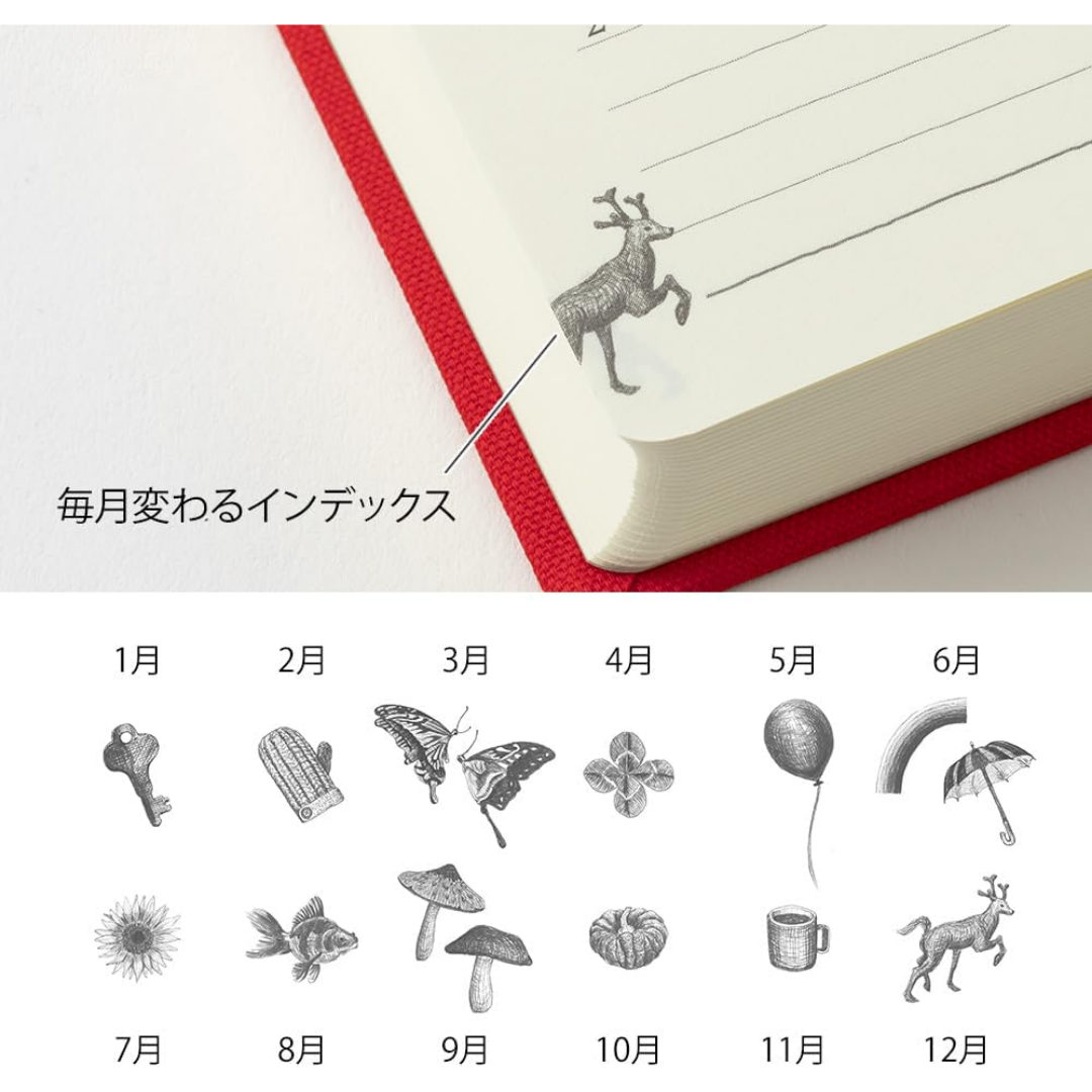Midori 5-Year Diary Gate Journal – Premium Japanese MD Paper
