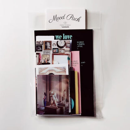 Aesthetic Mood Theme Sticker & Design Paper Pack | 30 Pcs