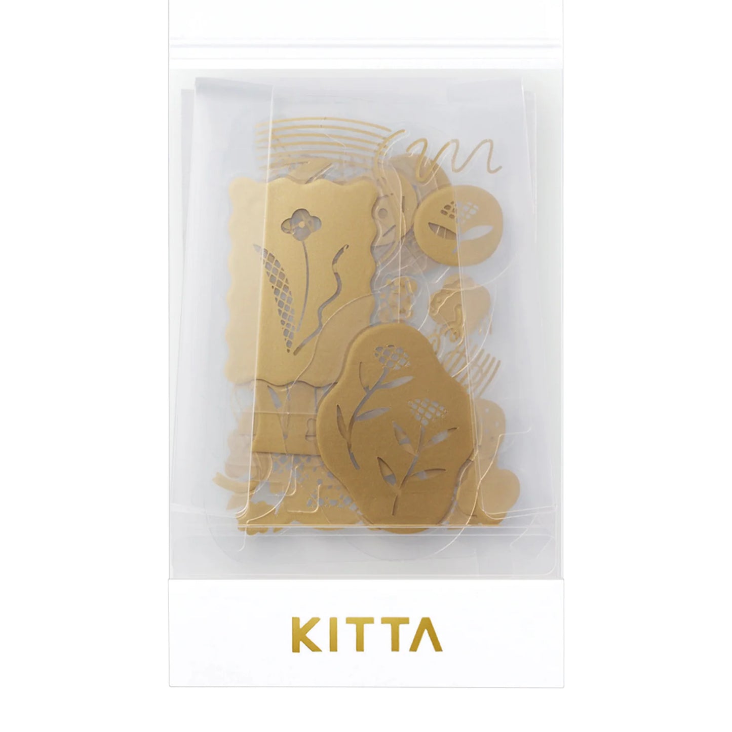 KITTA FLAKE Transfer Gold Foil Rub-On Sticker