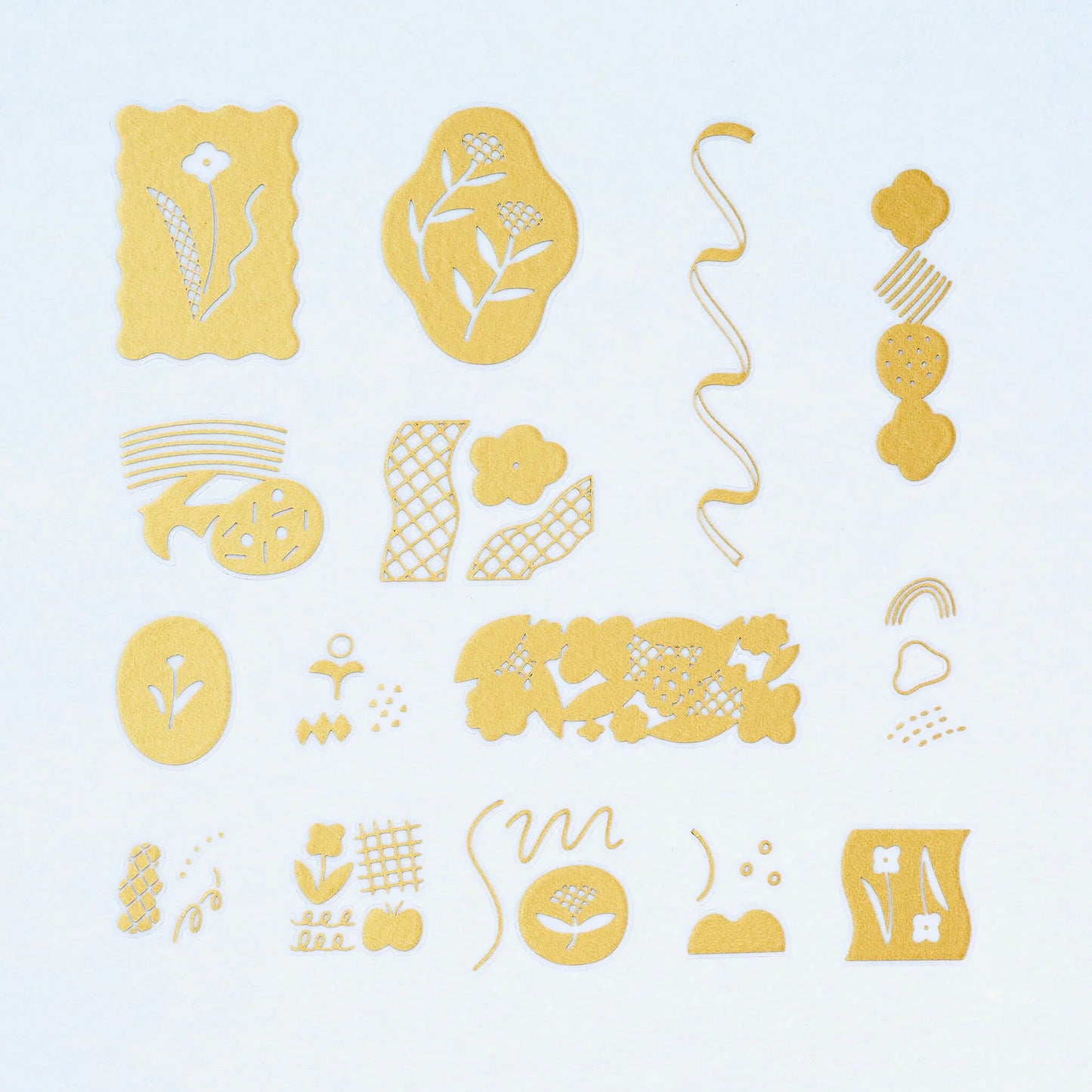 KITTA FLAKE Transfer Gold Foil Rub-On Sticker
