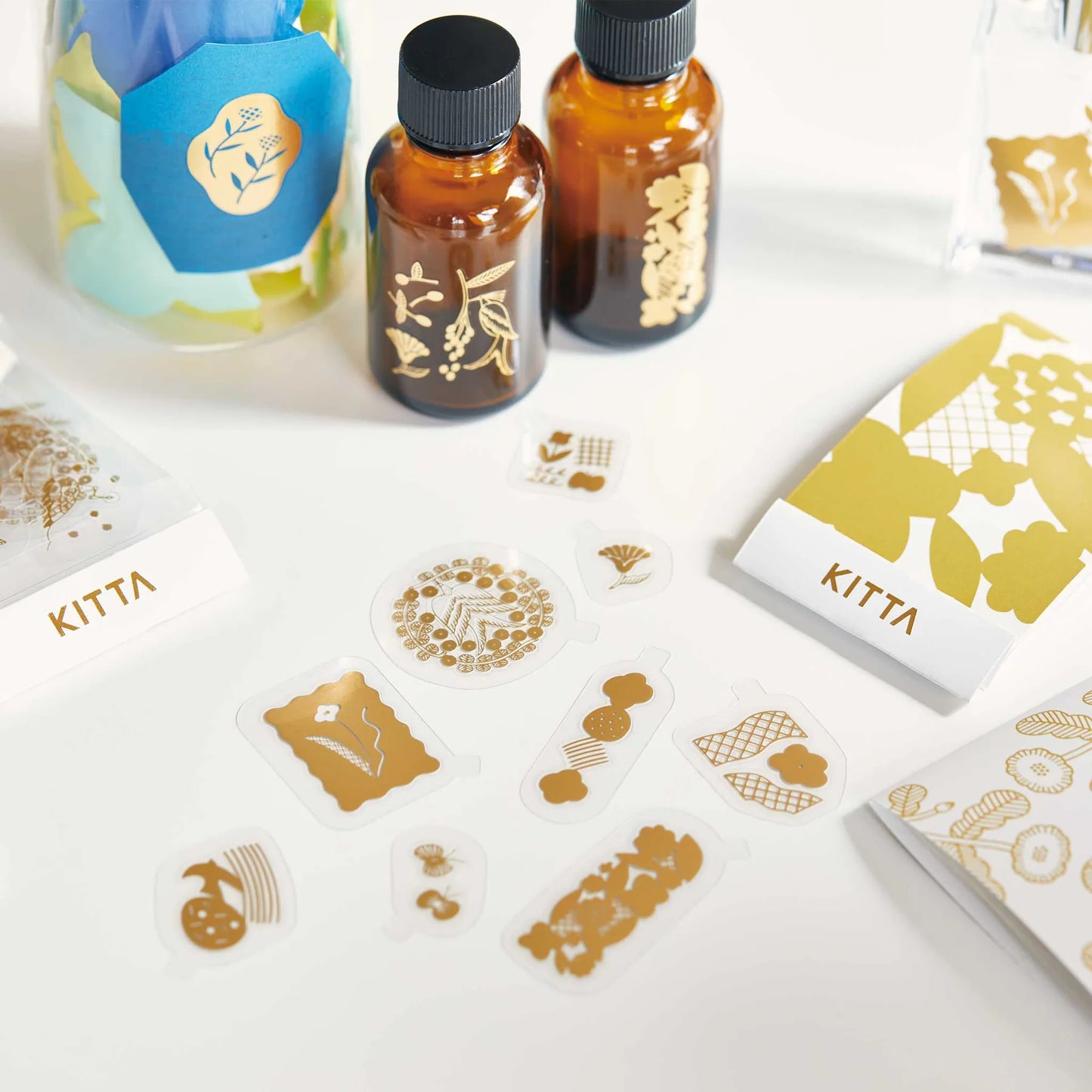 KITTA FLAKE Transfer Gold Foil Rub-On Sticker