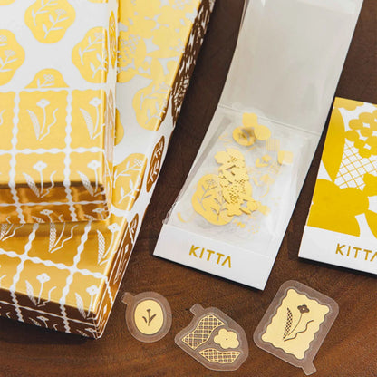 KITTA FLAKE Transfer Gold Foil Rub-On Sticker