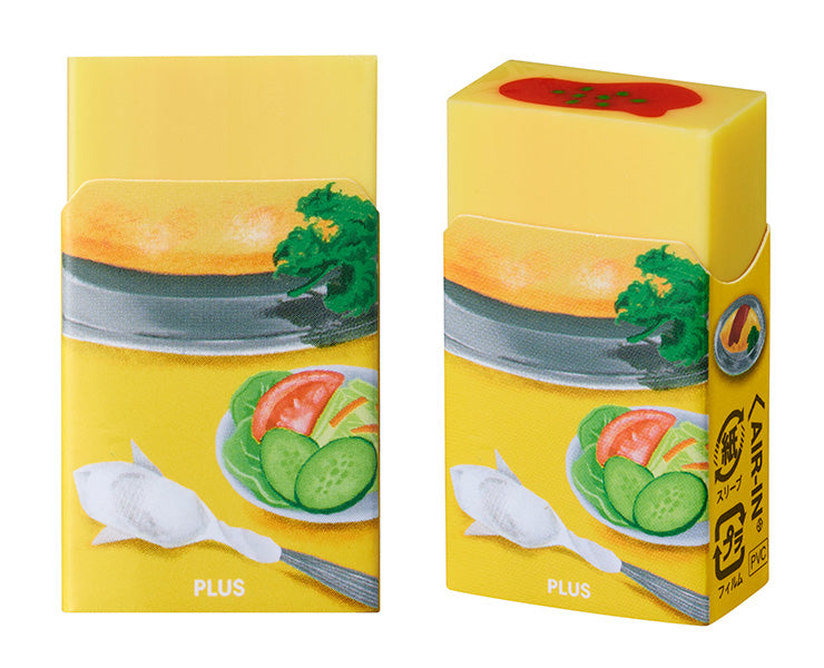Limited-edition Plus Air-in erasers Cafe food