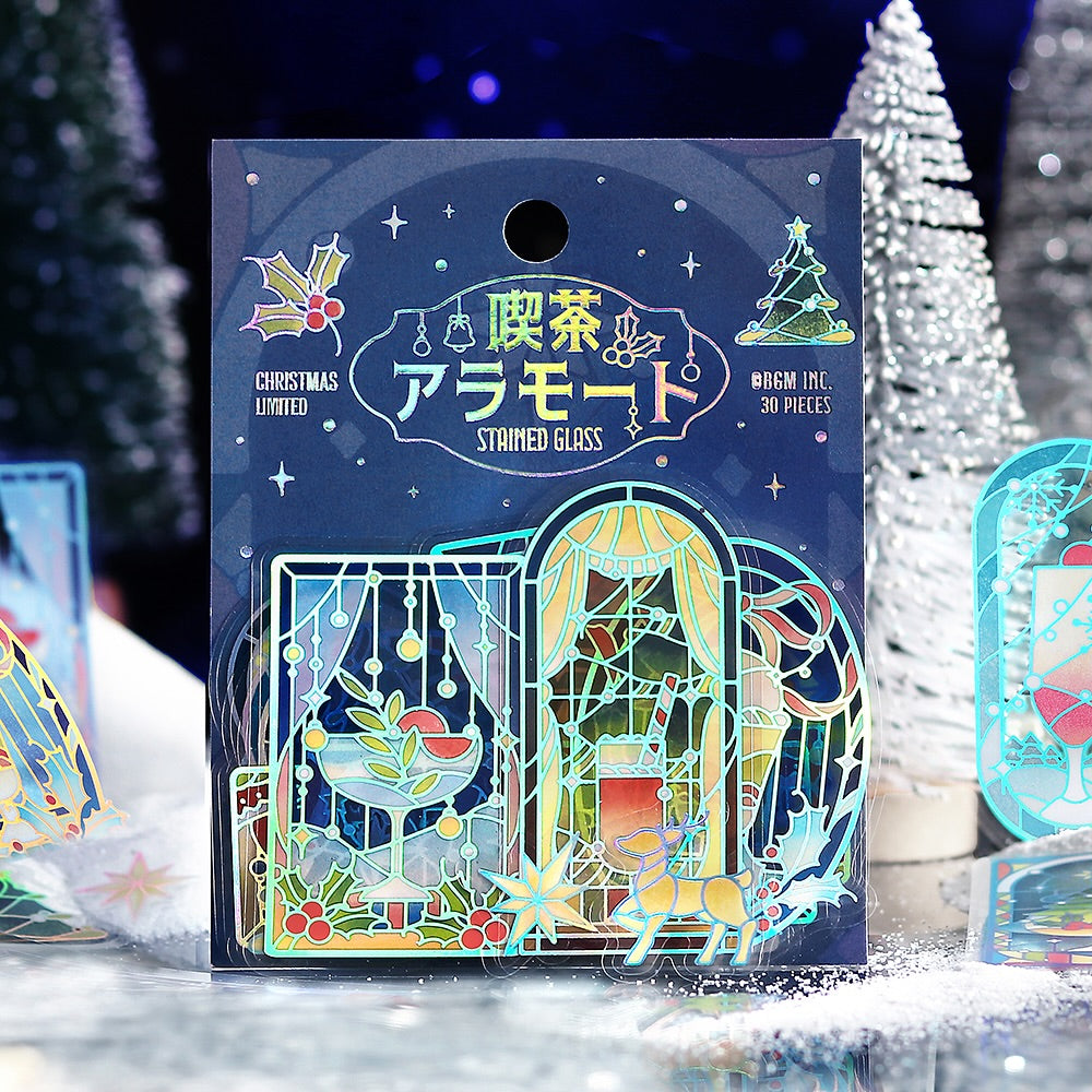 BGM Christmas Limited Edition Foil Clear Stickers