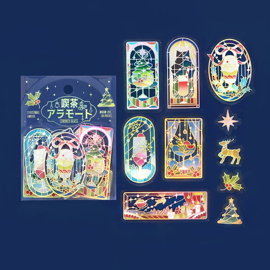 BGM Christmas Limited Edition Foil Clear Stickers