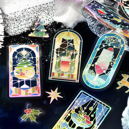 BGM Christmas Limited Edition Foil Clear Stickers
