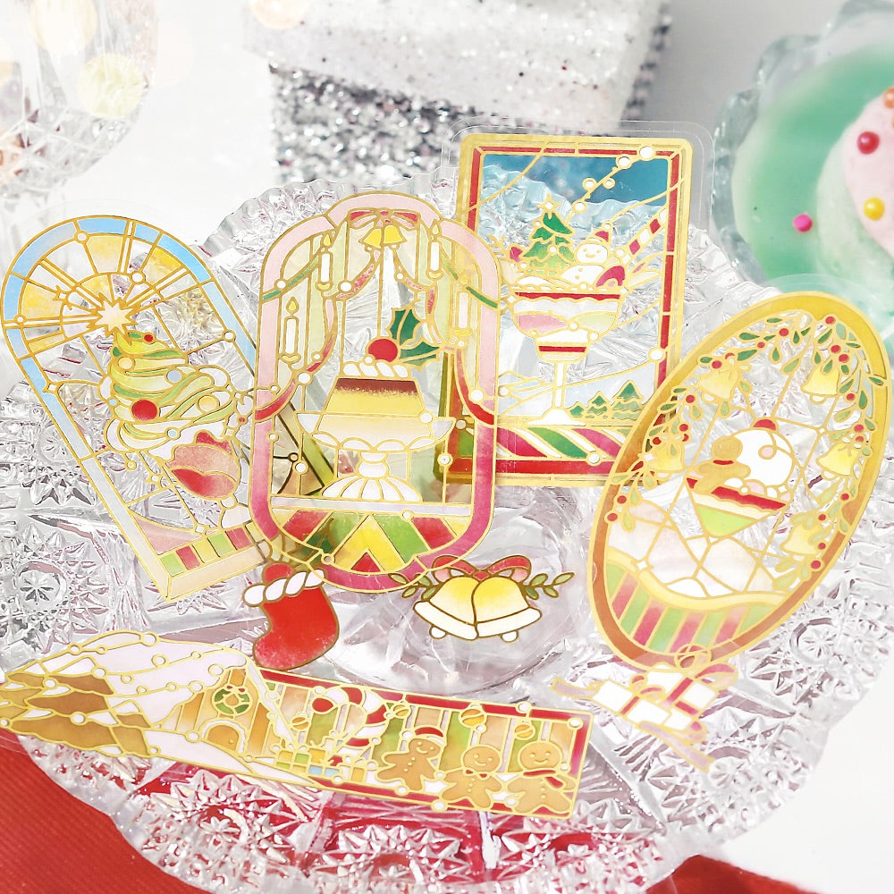 BGM Christmas Limited Edition Foil Clear Stickers