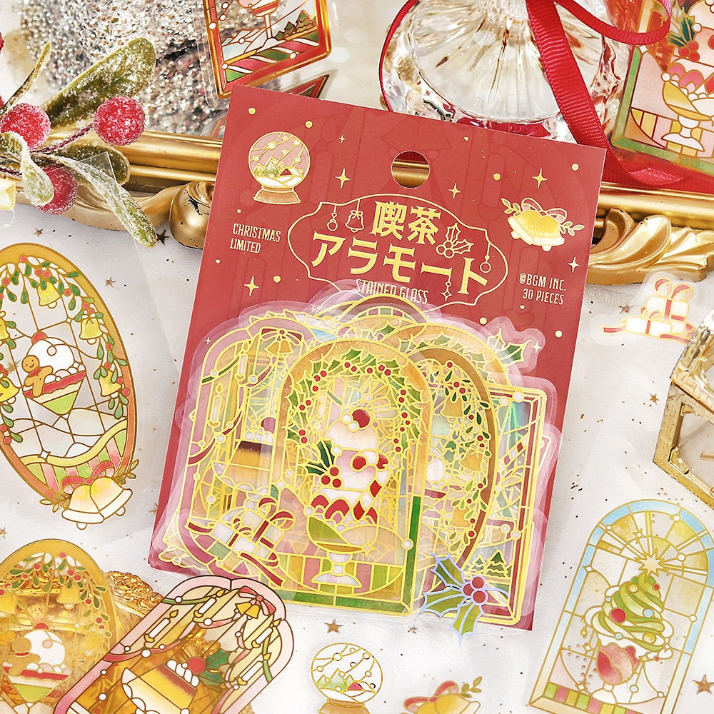 BGM Christmas Limited Edition Foil Clear Stickers