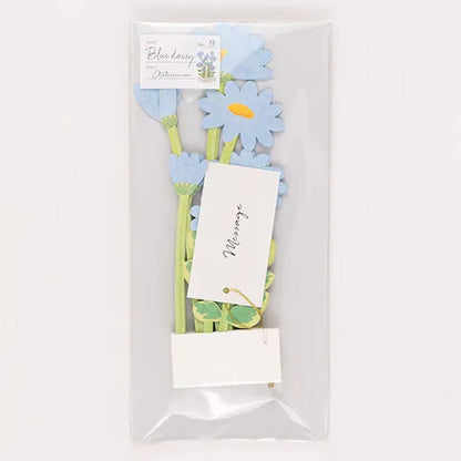 3D Floral blooming Blue Daisy Pop Up Birthday Card | Blue Daisy