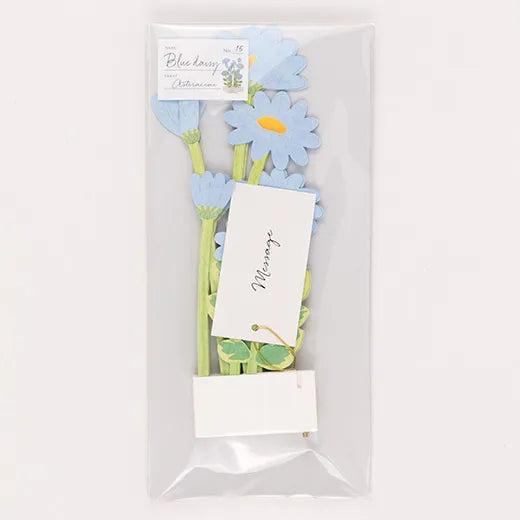 3D Floral blooming Blue Daisy Pop Up Birthday Card | Blue Daisy