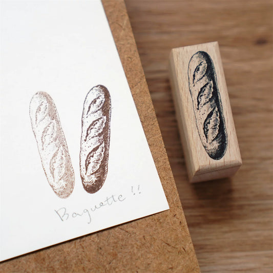 Vintage Bakery Bread & Dessert Wooden Rubber Stamp