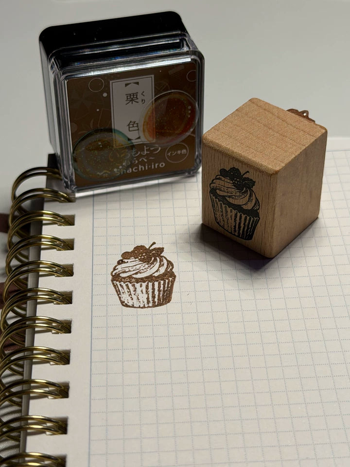 Vintage Bakery Bread & Dessert Wooden Rubber Stamp