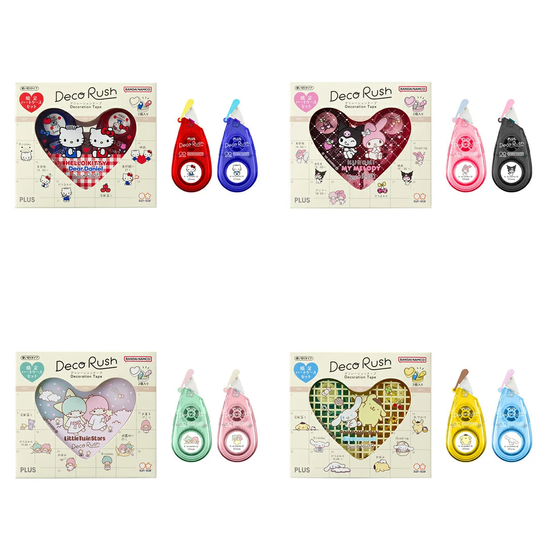 Sanrio Deco Rush Heart Case Set – Limited Edition Decoration Tape