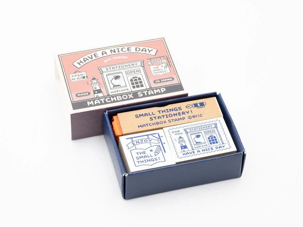 eric x SANBY Japan wooden rubber stamp