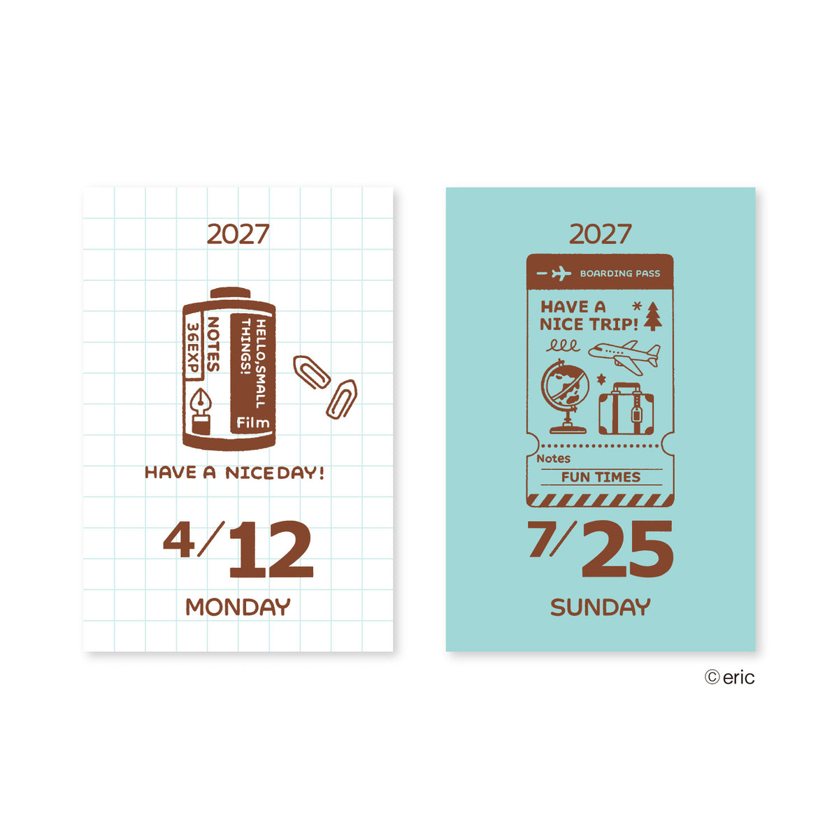 eric Small Things 2027 Mini Daily Tear-Off Calendar