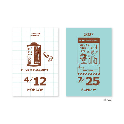 eric Small Things 2027 Mini Daily Tear-Off Calendar