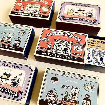 eric x SANBY Japan wooden rubber stamp
