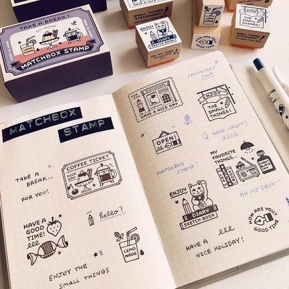 eric x SANBY Japan wooden rubber stamp