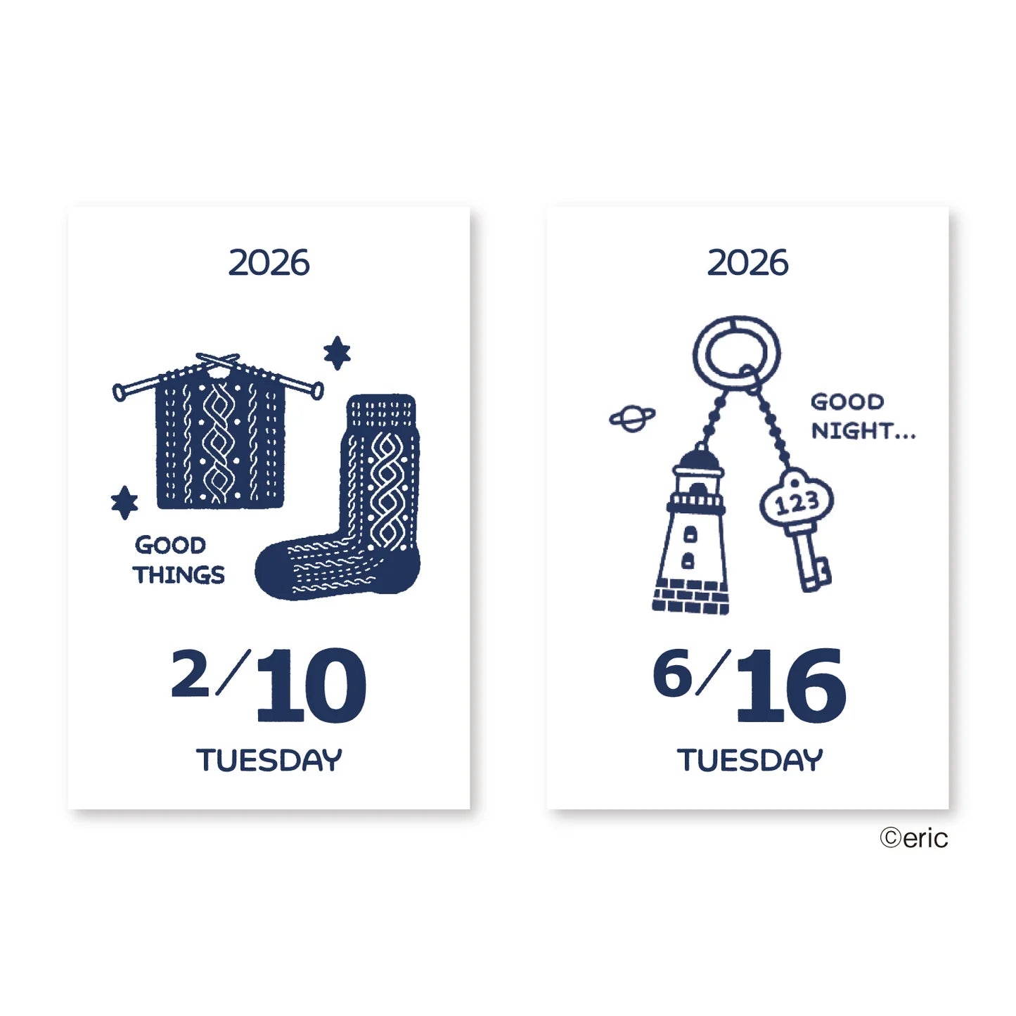 Eric small things 2026 mini daily calendar (Limited Edition)