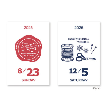 Eric small things 2026 mini daily calendar (Limited Edition)