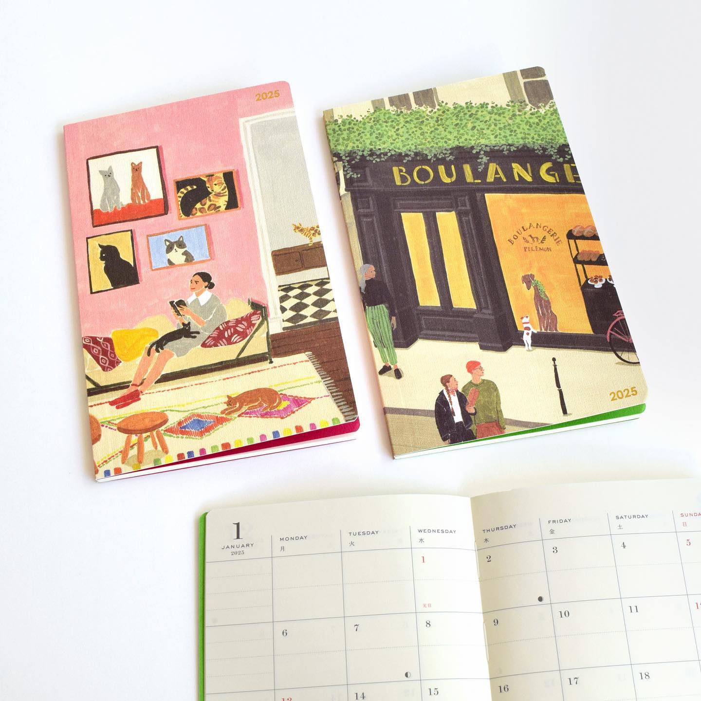 Paris-style Illustration 2025 Planner Schedule Book B6