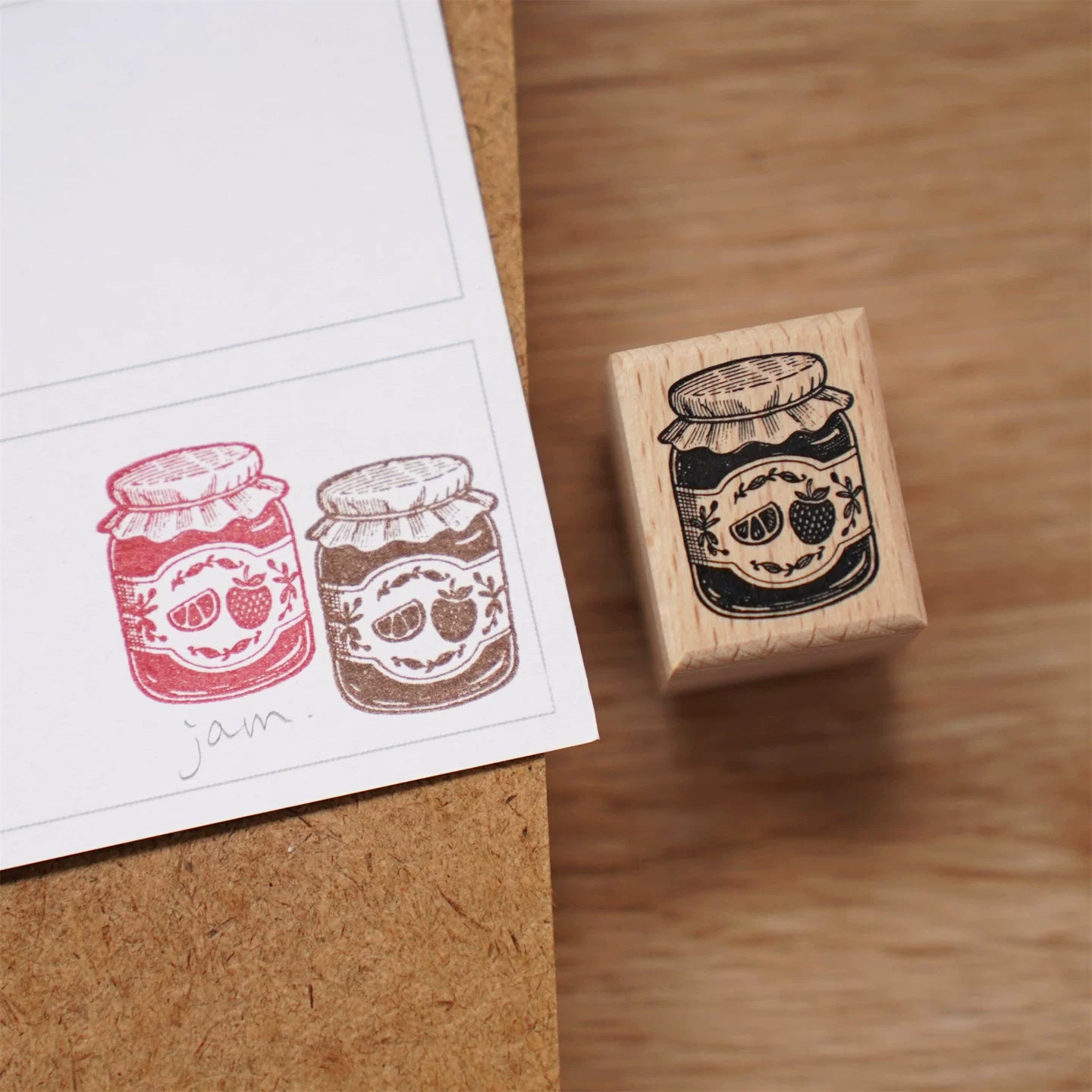 Vintage Bakery Bread & Dessert Wooden Rubber Stamp
