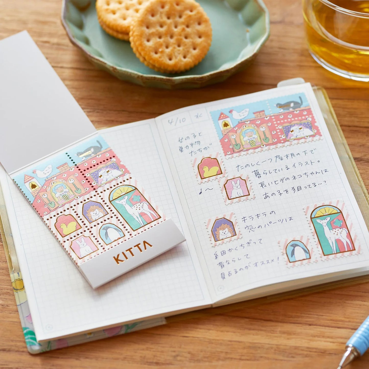 KITTA Pre-cut washi tape stickers (Spring) Limited Edition