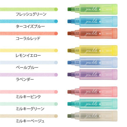 MIDORI Join Dots 3-Color Dot Pen – Japanese Journaling Marker/ Highlighter