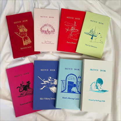 Studio Ghibli Pocket Journal Notebook | Kiki's Delivery Service, Howl's Moving Castle, Porco Rosso & More