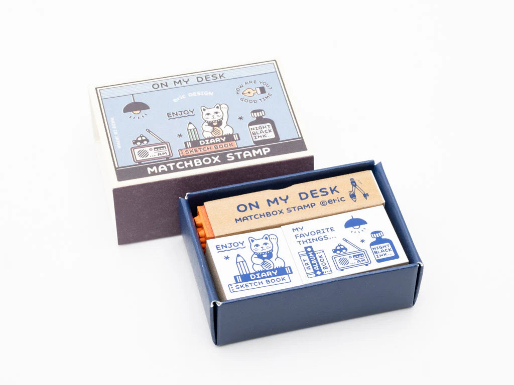 eric x SANBY Japan wooden rubber stamp