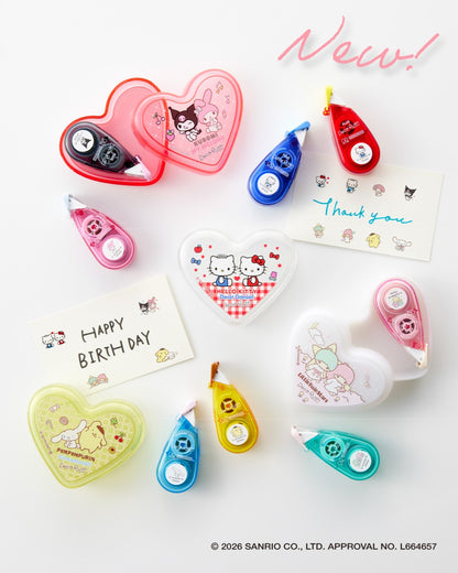 Sanrio Deco Rush Heart Case Set – Limited Edition Decoration Tape