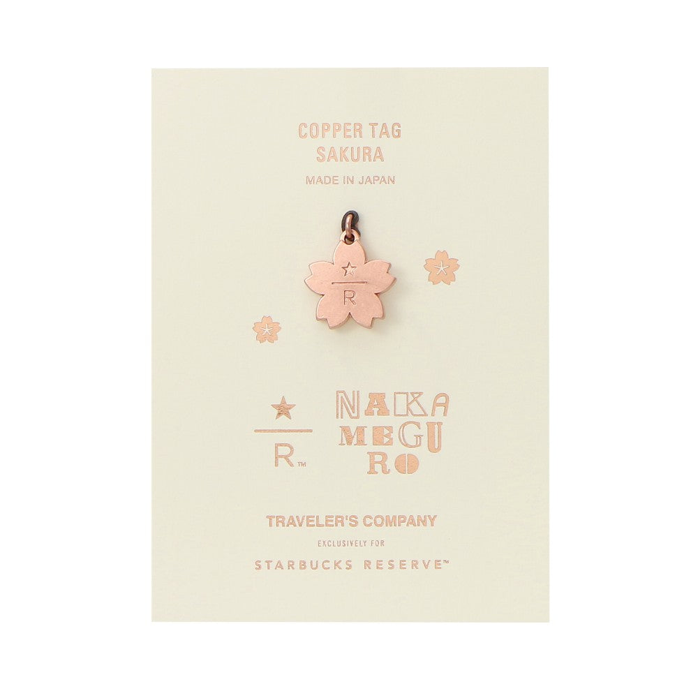 Traveler's Factory Starbucks Reserve Roastery Tokyo Copper Tag Sakura
